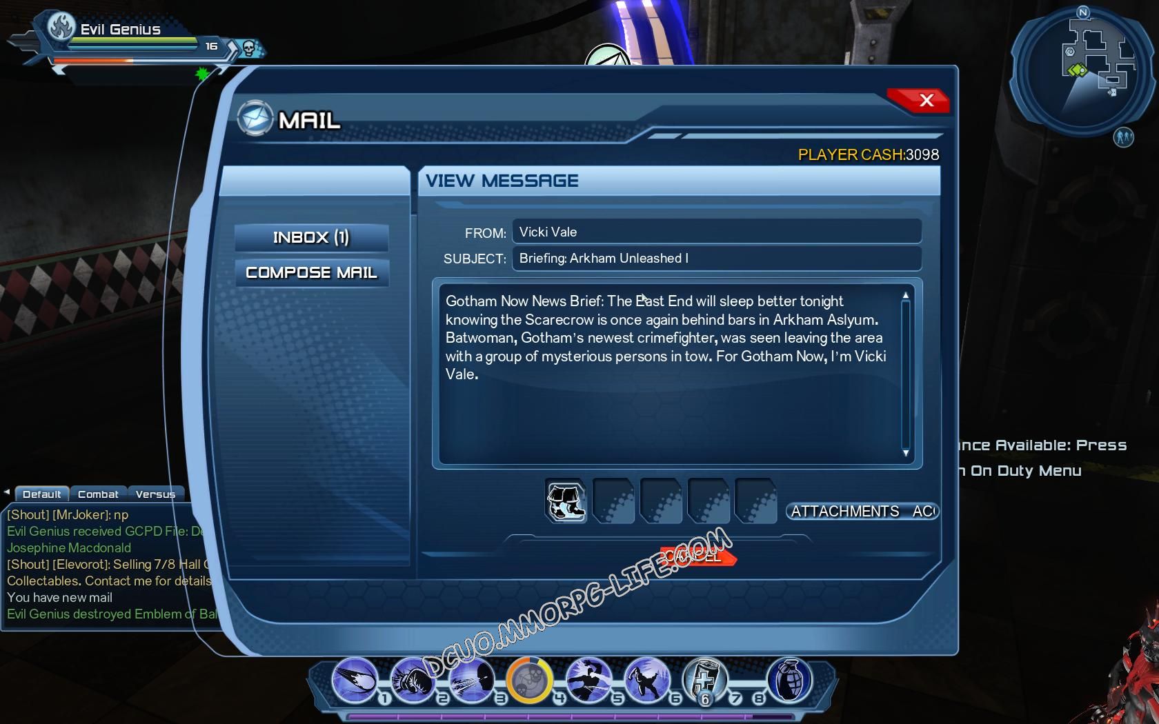 Briefing: Arkham Unleashed: Episode 1, rewards image 637 middle size
